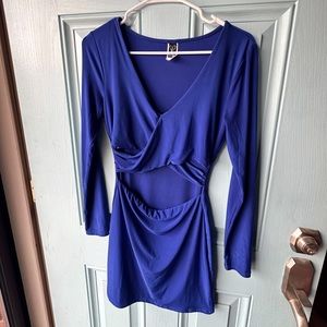 Royal Blue Cutout Formal Dress